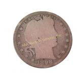 1898 US Barber quarter