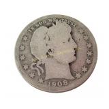 1908 O US Barber quarter