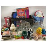 Toys: small Lego sets, small cabbage patch,