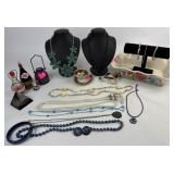 Costume jewelry, pioneer woman rectangle dish,