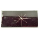 Early 19th century ruby cut to clear glass Star