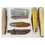 Pocket knives incl. Camco (broken tip) - heavy