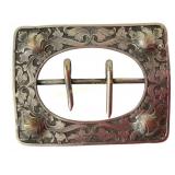 Victorian silverplate buckle 19th century