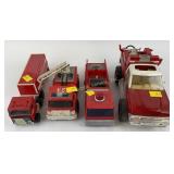 Coca-Cola rig (metal) w/trailer (plastic),
