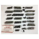 Franklin Mint Pewter Locomotive Models with Certif