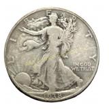 1938-D Walking Liberty Half Dollar silver