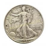 1941-D Walking Liberty Half Dollar silver
