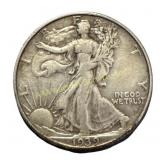 1939-D Walking Liberty Half Dollar silver