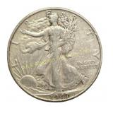 1947 Walking Liberty Half Dollar silver