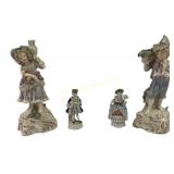 (2) Orion porcelain statues from occupied Japan