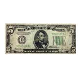 Series 1934 US $5 Federal Reserve Note