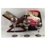 (3) pc tiered mosaic goblets, childï¿½s folding