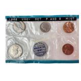 1968 P & S US Mint Uncirculated coin set