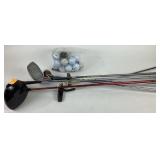 Golf clubs: Diablo Big Bertha, Cobra, lynx and