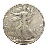 1947-D Walking Liberty Half Dollar silver