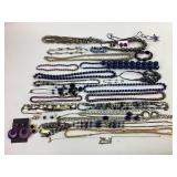 Costume jewelry: statement necklaces, assorted