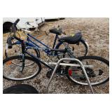 (2) bikes & bike rack