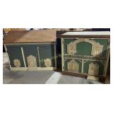 1970s Dollhouse furniture - twin bed footboard