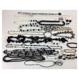 Costume jewelry: necklaces, pierced and clip on