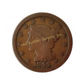 1844 US Large Cent