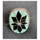 Large Native American Navajo silver menï¿½s ring