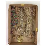 Gold toned costume jewelry necklaces