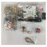 Costume jewelry: variety of clip on earrings,