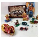 Kilgore die-cast truck, Winnie the Pooh figurines,