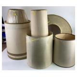 (7) vntg lamp shades