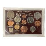 Great Britain coin set complete decimal issue