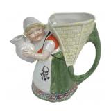 Victorian German bisque porcelain milkmaid