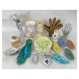 Hands:  Degenhart Aqua Light Blue Glass Open Hand