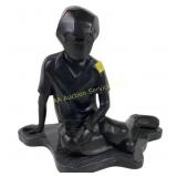 Solid/Heavy sculpture on stone base