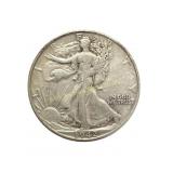 1942-D Walking Liberty Half Dollar silver