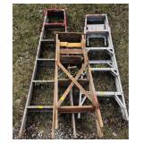 (3) ladders-assorted sized