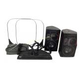 Pyramid gold series 300 W speakers, Trek antenna