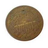 1867 US two cent piece