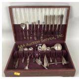 Nobility plate flatware in wood case
