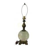 MCM Hollywood Regency hand blown glass lamp