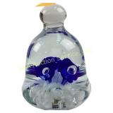 Kent Helms 81 bell shaped  glass paperweight