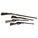 Parris flint top musket toy gun and BB gun, daisy