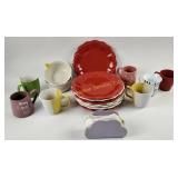 (8) pioneer woman dinner plates & (2) bowls