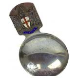 English sterling enameled London souvenir tea