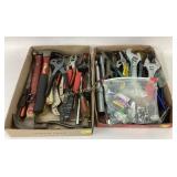 Crescent wrenches, hammers, pliers, screwdrivers,