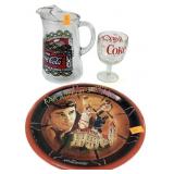 Coca-Cola pitcher, coca-cola glass, Indiana