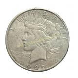 1922-S US Peace Dollar silver