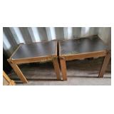 (2) End tables 25 x 19 x 20
