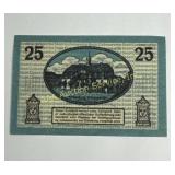 1920s Germany currency 25 Pfennig Notgeld