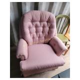 Swivel rock, stains on arms and back