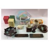 Decorative Ceramic and Metal Items Ashtray, Owl Fi